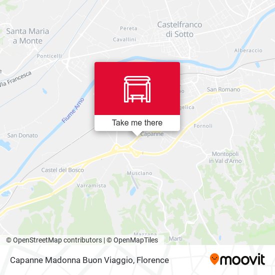 Capanne Madonna Buon Viaggio map