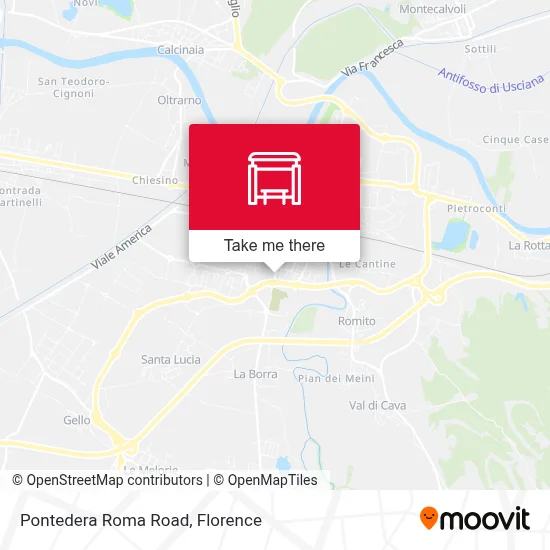 Pontedera Roma Road map