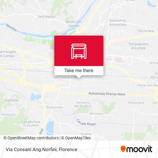 Via Consani Ang.Norfini map