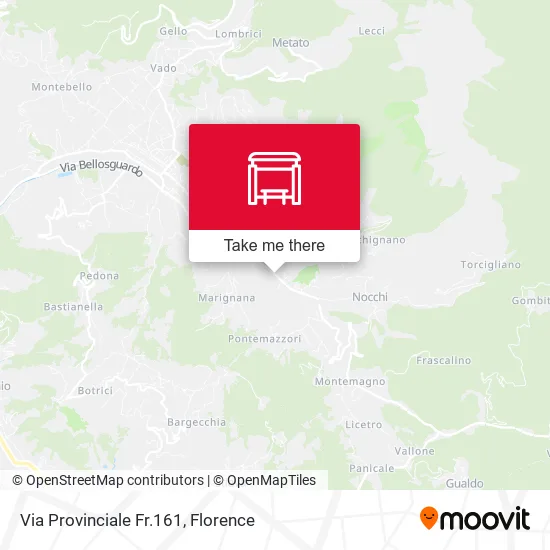 Via Provinciale Fr.161 map