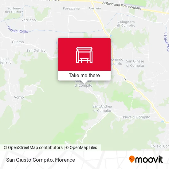 San Giusto Compito map