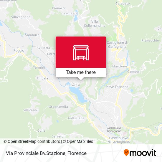 Via Provinciale Bv.Stazione map