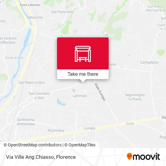 Via Ville Ang.Chiasso map