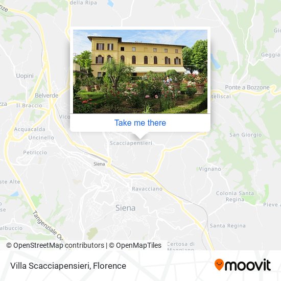 Villa Scacciapensieri map