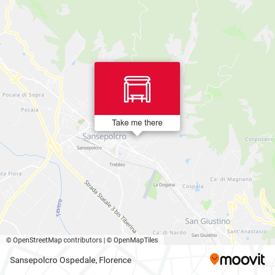 Sansepolcro Ospedale map