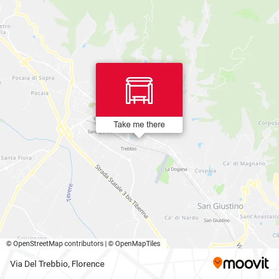 Via Del Trebbio map