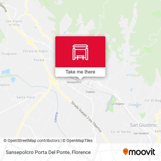 Sansepolcro Porta Del Ponte map
