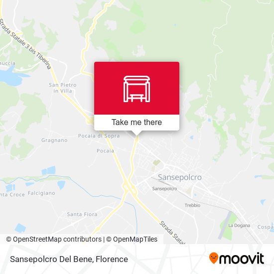 Sansepolcro Del Bene map