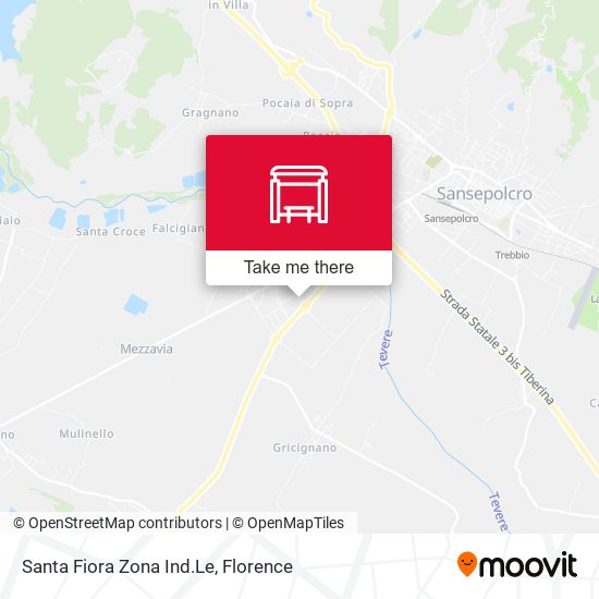 Santa Fiora Zona Ind.Le map