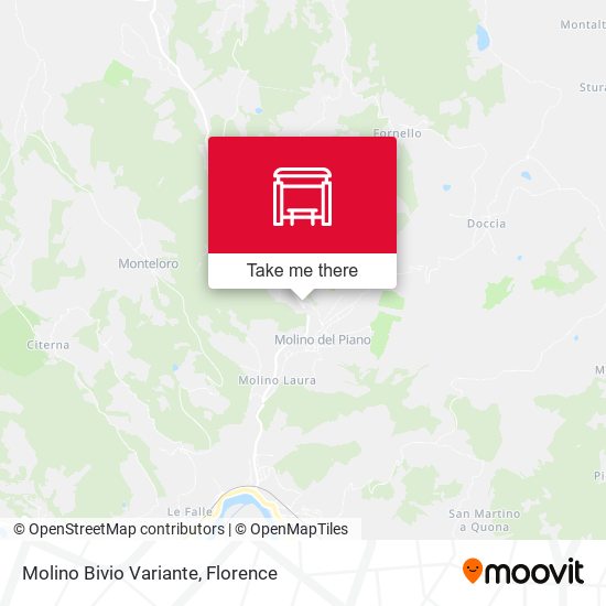 Molino Bivio Variante map