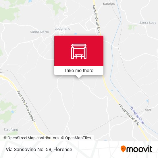 Via Sansovino Nc. 58 map