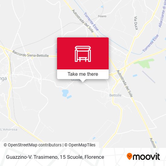 Guazzino-V. Trasimeno, 15 Scuole map