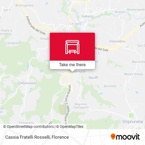 Cassia Fratelli Rosselli map