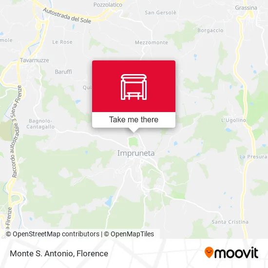 Monte S. Antonio map