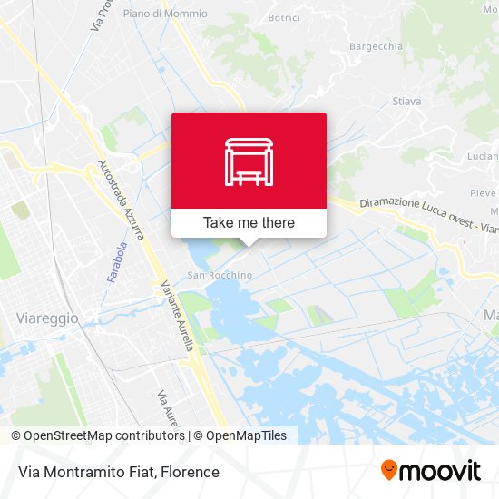 Via Montramito Fiat map