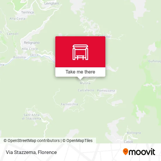 Via Stazzema map
