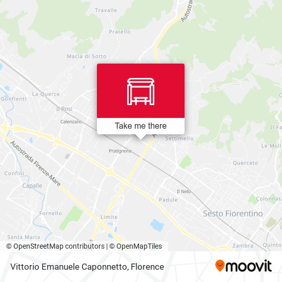 Vittorio Emanuele Caponnetto map