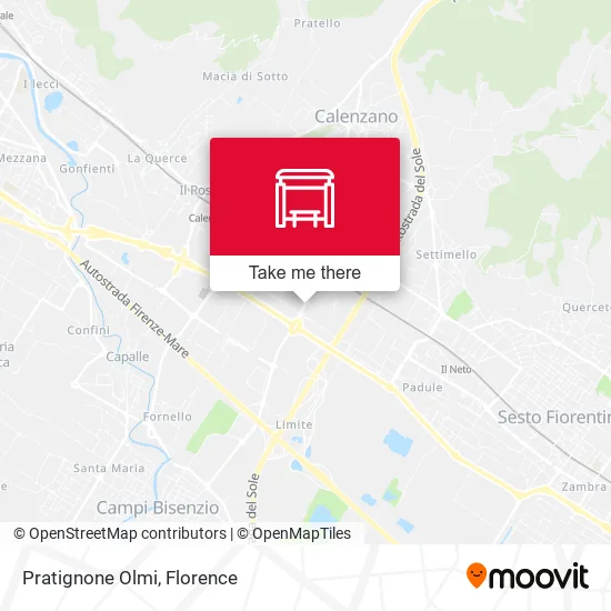 Pratignone Olmi map