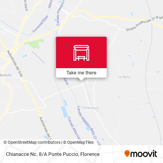Chianacce Nc. 8/A Ponte Puccio map