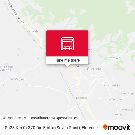 Sp28 Km 0+370 Dir. Fratta (Seven Point) map