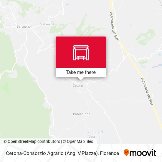 Cetona-Consorzio Agrario (Ang. V.Piazze) map