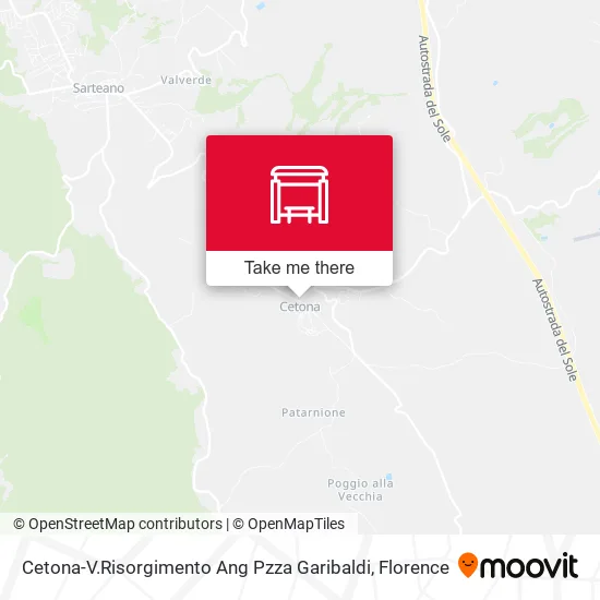 Cetona-V.Risorgimento Ang Pzza Garibaldi map