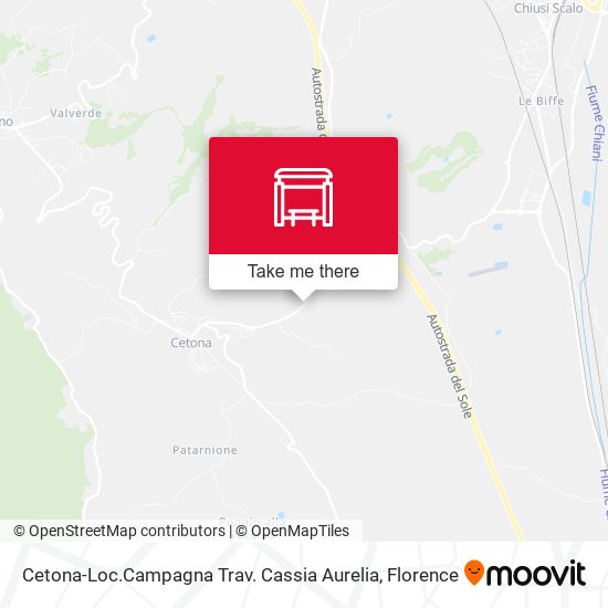 Cetona-Loc.Campagna Trav. Cassia Aurelia map