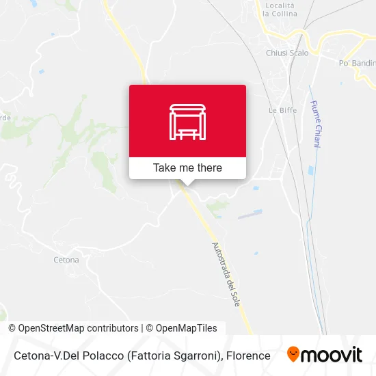 Cetona-Via Del Polacco (Sgarroni Farm) map
