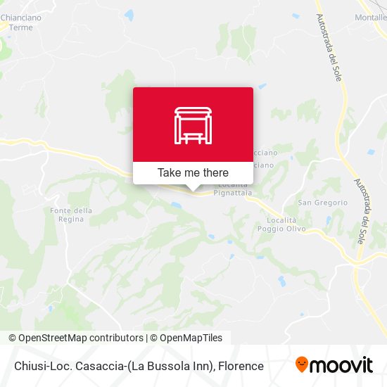 Chiusi-Loc. Casaccia-(La Bussola Inn) map