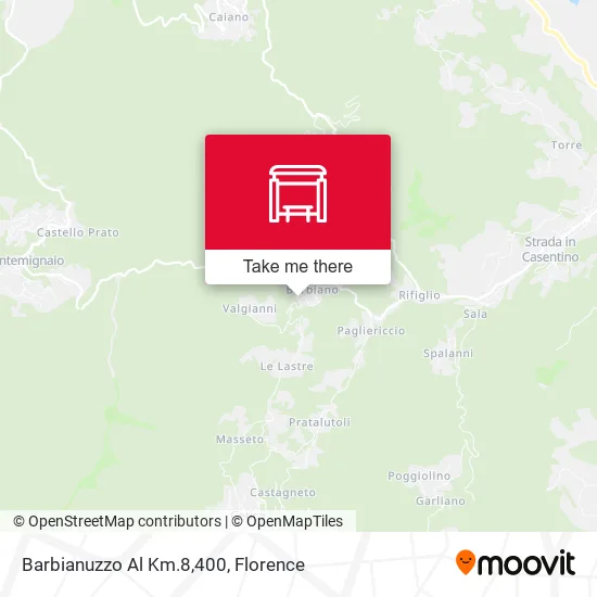 Barbianuzzo Al Km.8,400 map