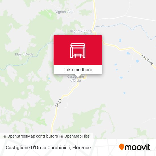Castiglione D'Orcia Carabinieri map