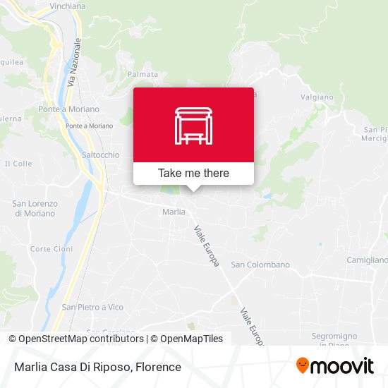 Marlia Casa Di Riposo map