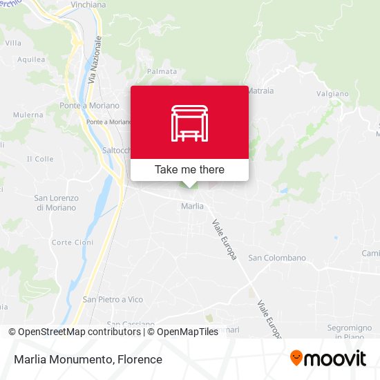 Marlia Monumento map