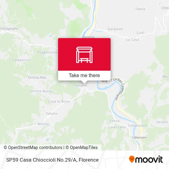 SP59 Casa Chioccioli No.29/A map