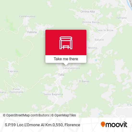 S.P.59 Loc.L'Omone Al Km.0,550 map