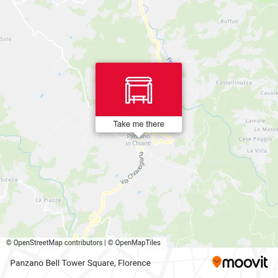 Panzano Bell Tower Square map