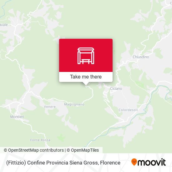 (Fittizio) Confine Provincia Siena Gross map