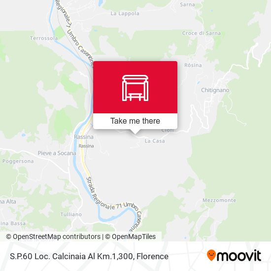 S.P.60 Loc. Calcinaia Al Km.1,300 map
