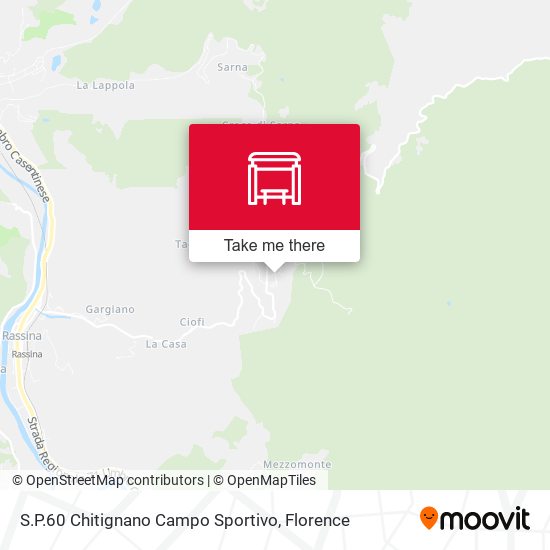S.P.60 Chitignano Campo Sportivo map