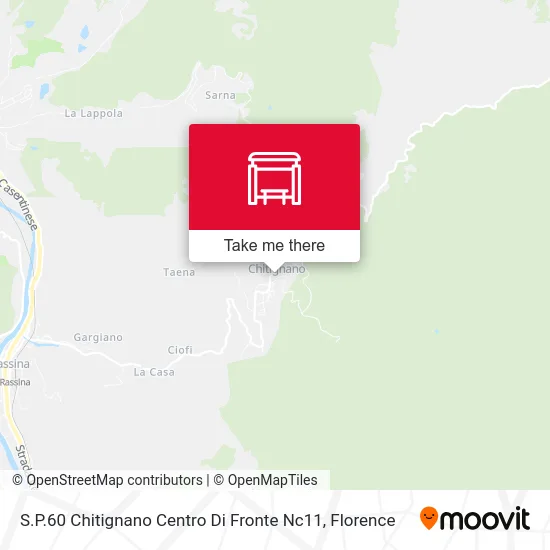 SP60 Chitignano Center Opposite #11 map