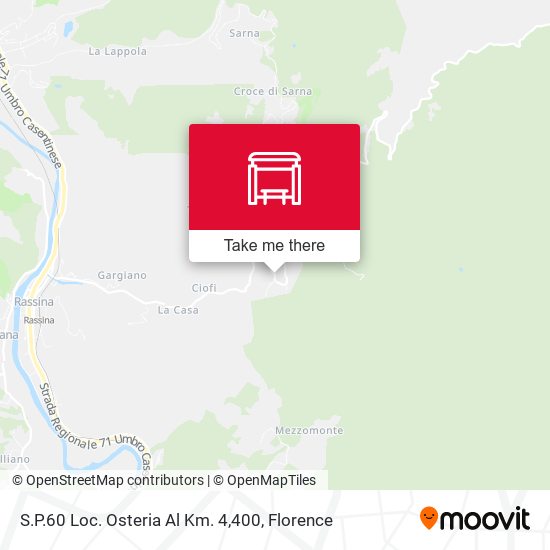S.P.60 Loc. Osteria Al Km. 4,400 map