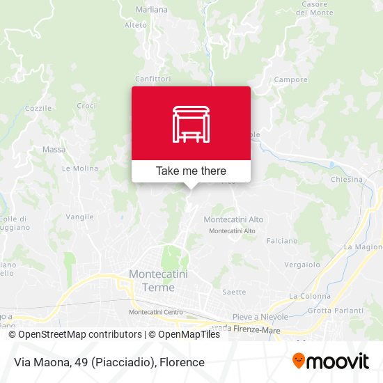 Via Maona, 49 (Piacciadio) map