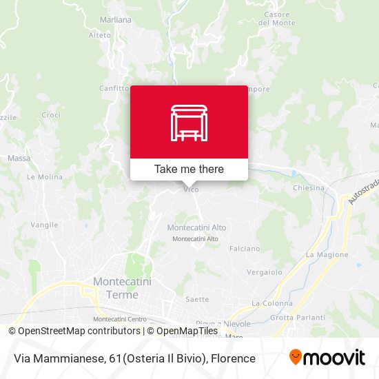 Via Mammianese, 61(Osteria Il Bivio) map
