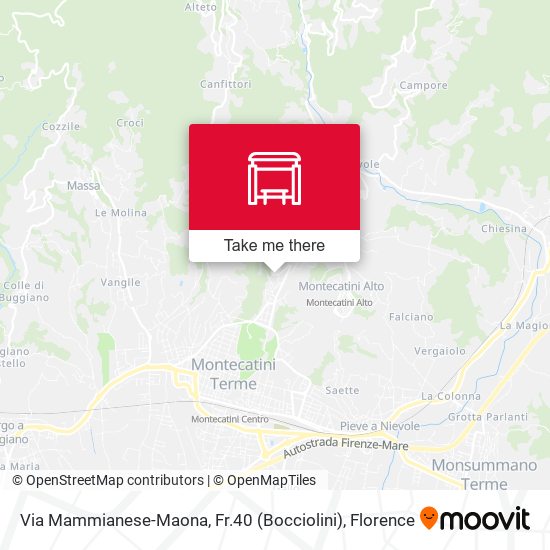 Via Mammianese-Maona, Fr.40 (Bocciolini) map