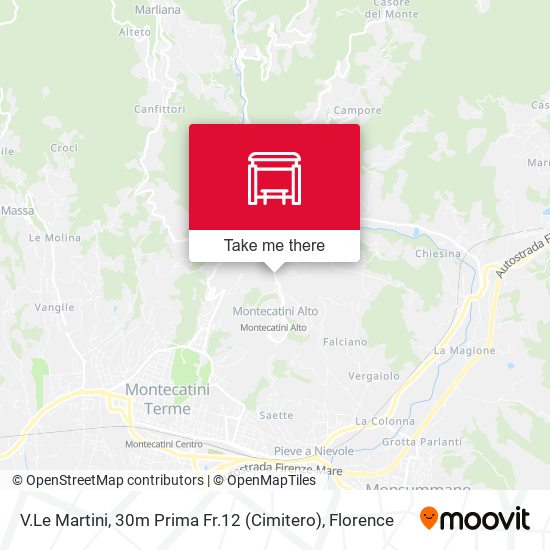 V.Le Martini, 30m Prima Fr.12 (Cimitero) map