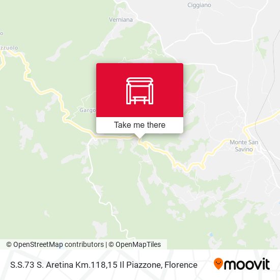 S.S.73 S. Aretina Km.118,15 Il Piazzone map