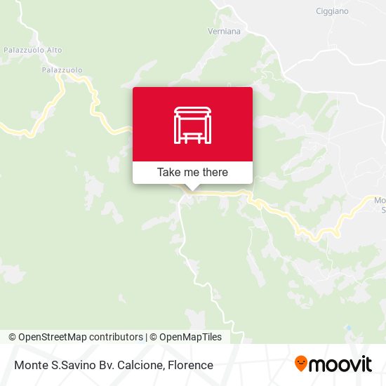 Monte S.Savino Bv. Calcione map