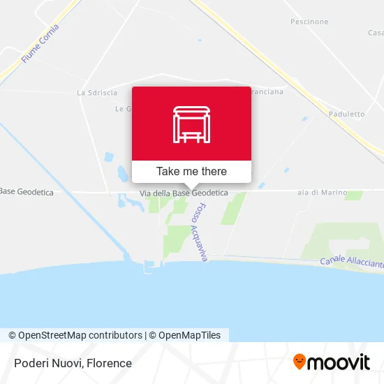 Poderi Nuovi map