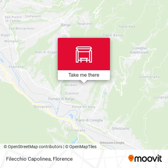 Filecchio Capolinea map