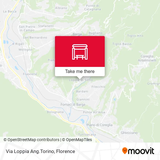 Via Loppia Ang.Torino map